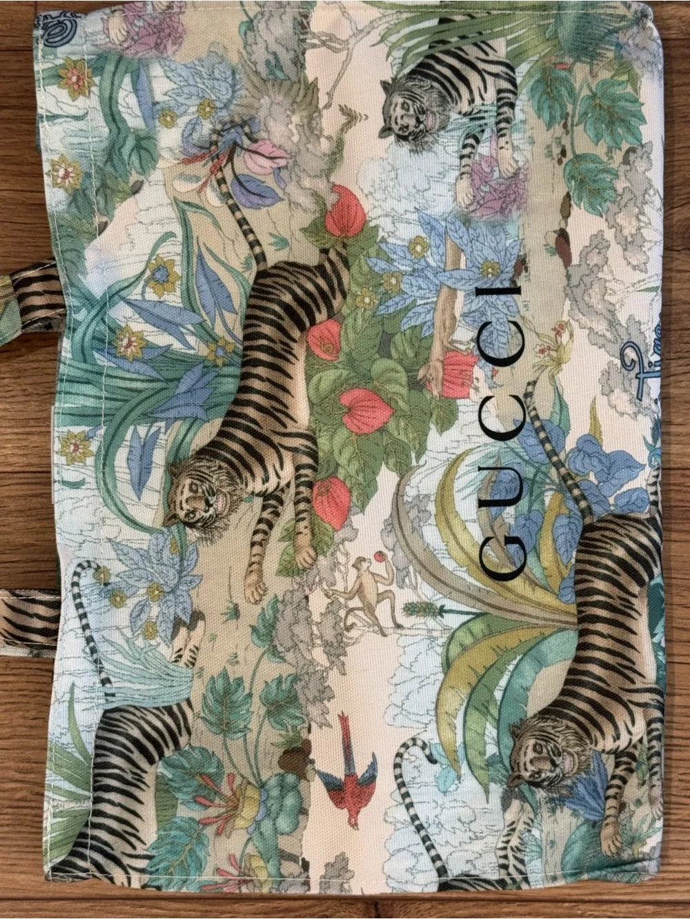 Gucci Multicolor Tiger Print Canvas Tote